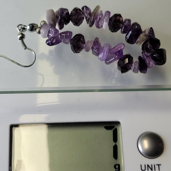 Amethyst hued Chip Light Earrings - Picture 6 of 6